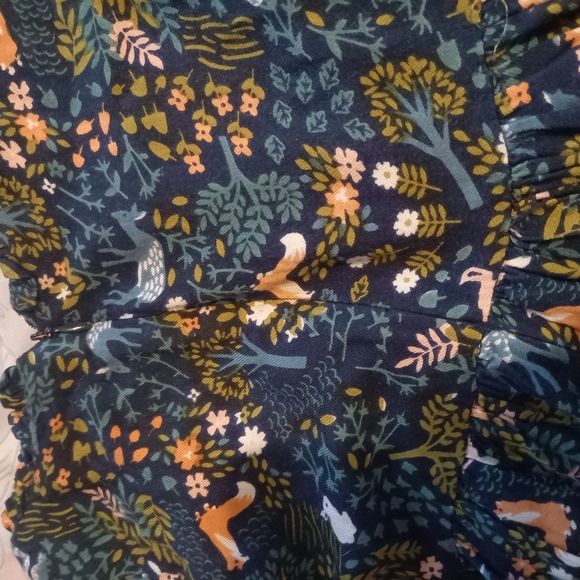 Age 5-6 Years Artisan Ny Wildlife Print Long Sleeve Dress - Picture 7 of 10